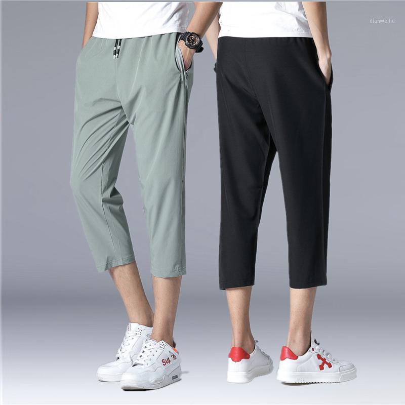 

2020New Men Soccer Training 3/4 Pants Sports Running Pant yoga Fitness Hiking Tennis Basketball Football Jogging Sweatpants Thin1, Ga6605 black