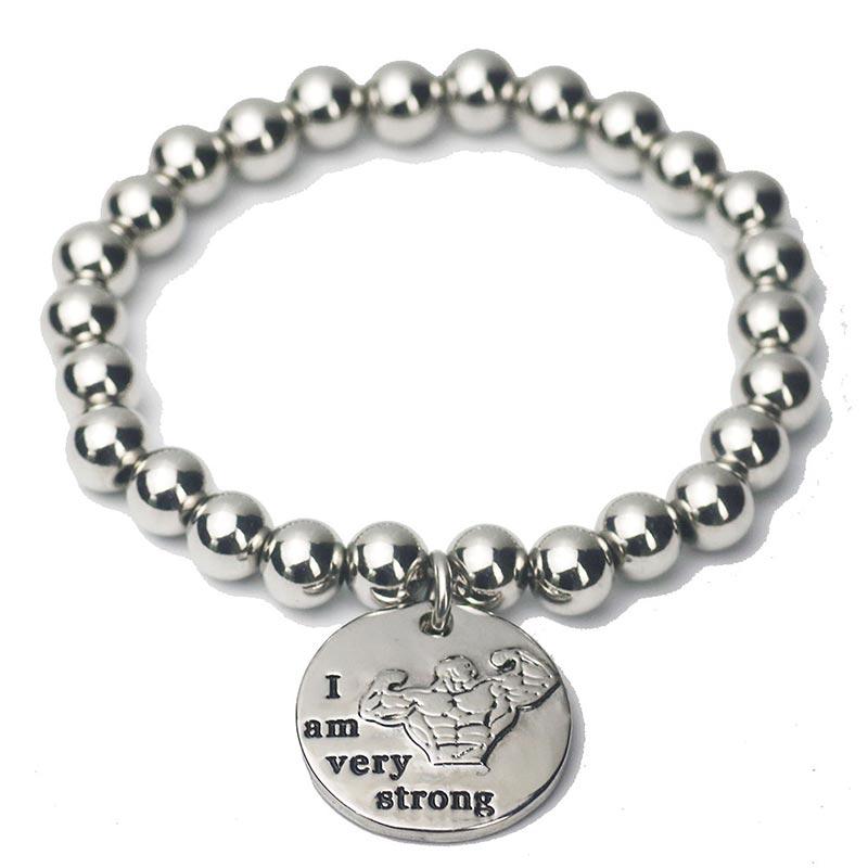 

Stainless Steel Ball Bead Charm Bracelets Stretchable Man Strand Bracelet Classic Round Personlized Punk Bracelet Jewelry