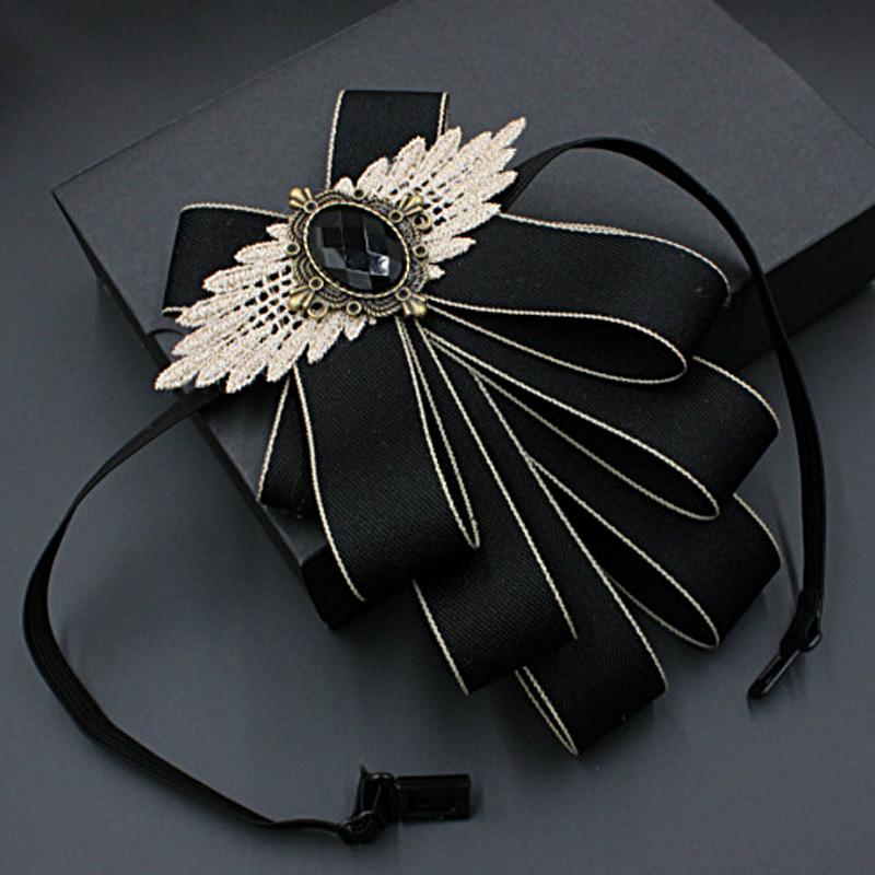 

Bow Ties Men's Suit Tie Collar Flower Dress Shirt Groom Groomsman Host Wedding Party Ceremony Multi-Layer Cravat Male Accessories