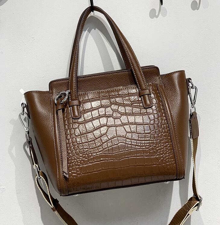 

HBP Brown purse bag handbag fashion Hot Genuine leather women high quality