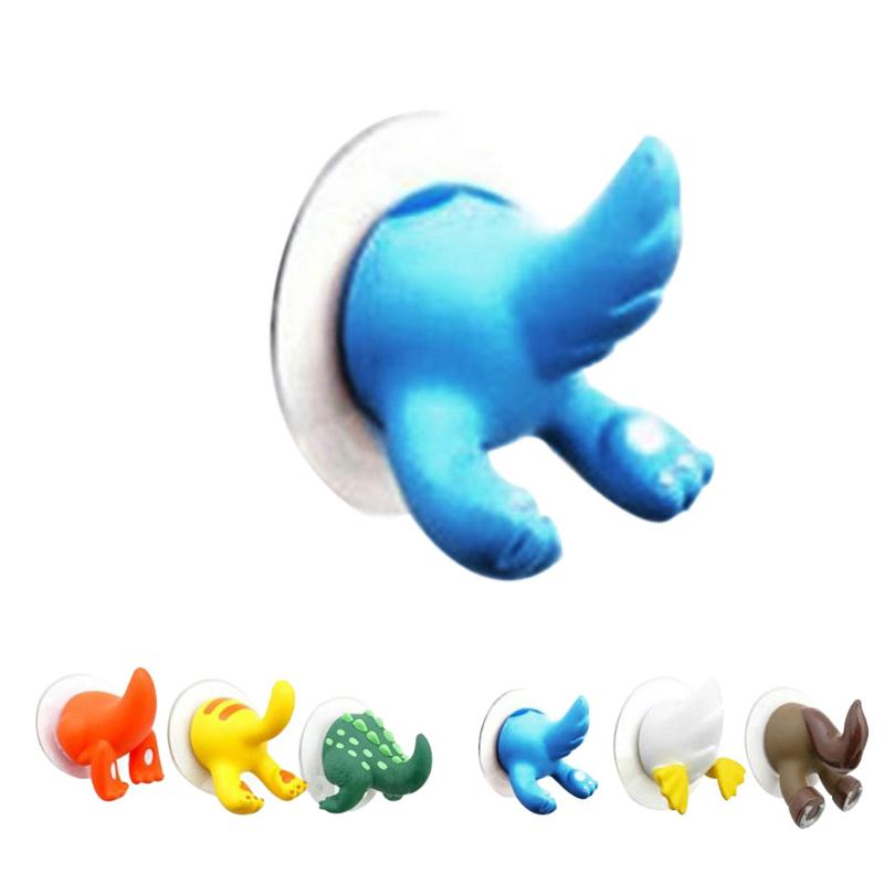 

Newest Lovely Cartoon Animal Tail Shape Sucker Kitchen Bathroom Wall Hook Strong Vacuum Suction Cup