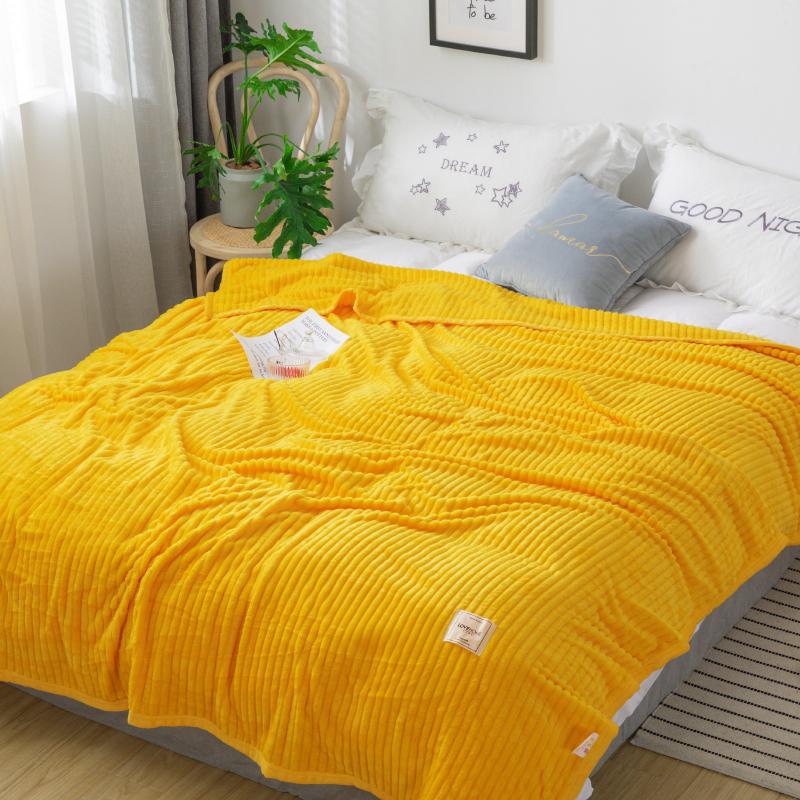 

LREA thicken flannel fleece coral seeping blanket for beds polar fabric throw for sofa winter home decoration Comfortable skin