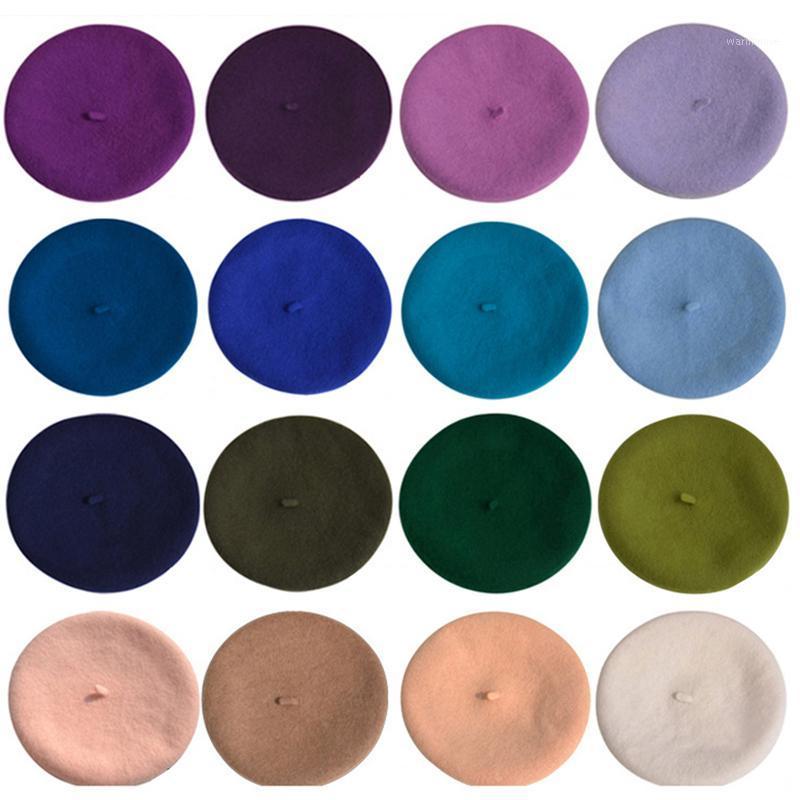 

WeMe T161 Wool Beret Hat 40 Colors Available Unisex1, C33