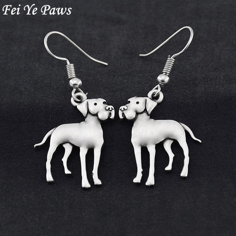 

Dropshipping Great Dane Dog Puppies Drop Earrings Brincos Bijoux Femme Long Earrings For Women Earings fashion Jewelry 2021 Gift