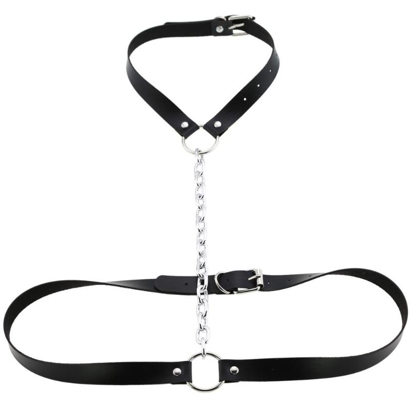 

Sexy Trendy Vintage Charm Round Gothic Collar Choker Necklace Jewelry Gift Gothic Leather Heart Harajuku Women Punk Necklace New