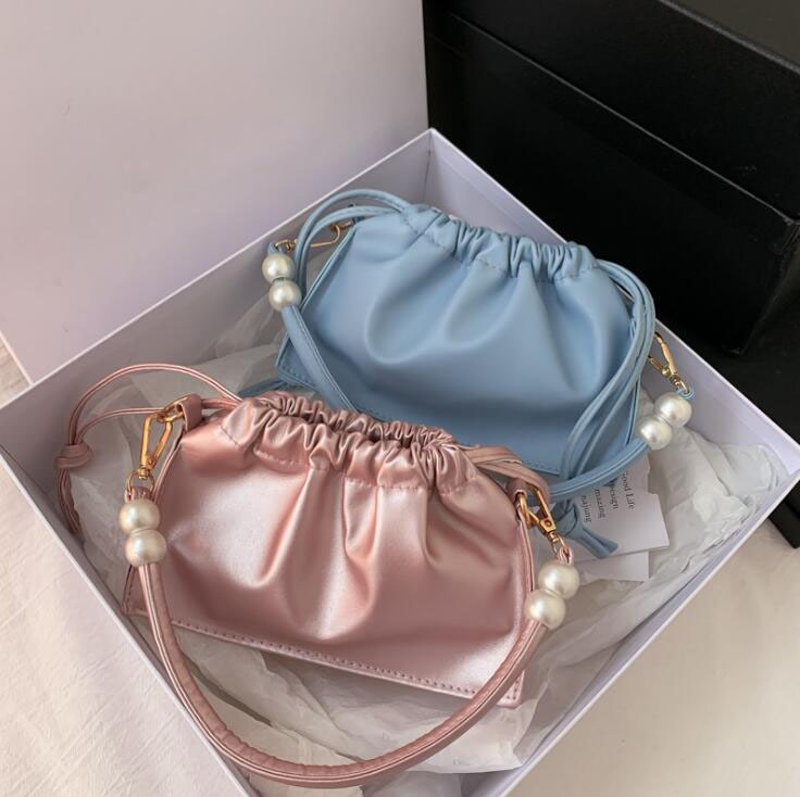 

HBP Delicate Girls Shoulder Bags Women Handbag Purses New Fashion Mini Crossbody Bag Plain Clouds Totes Top Quality Lady Bag, Pink