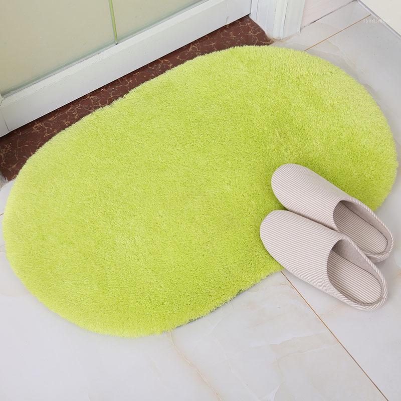 

1PC 40*60cm Bathroom Mats Rugs Coral Fleece Doormat Carpet Floor Water Absorption Mats Slip-Resistant1