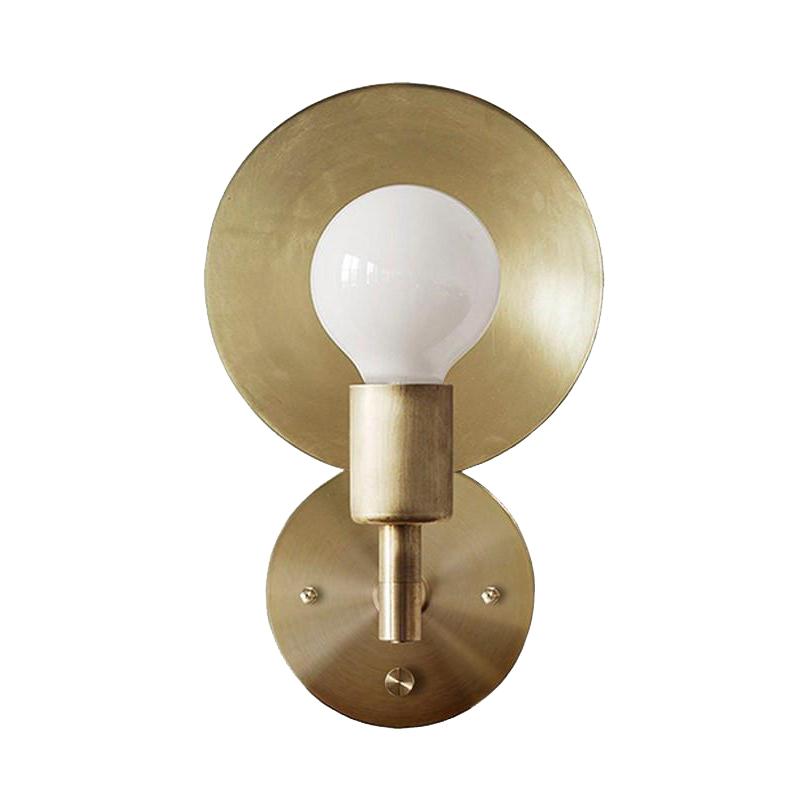 

Quality brass cone Wall Sconce copper corner arm Wall Lamp Fixture minimalist bedroom corridor living room indoor decoration