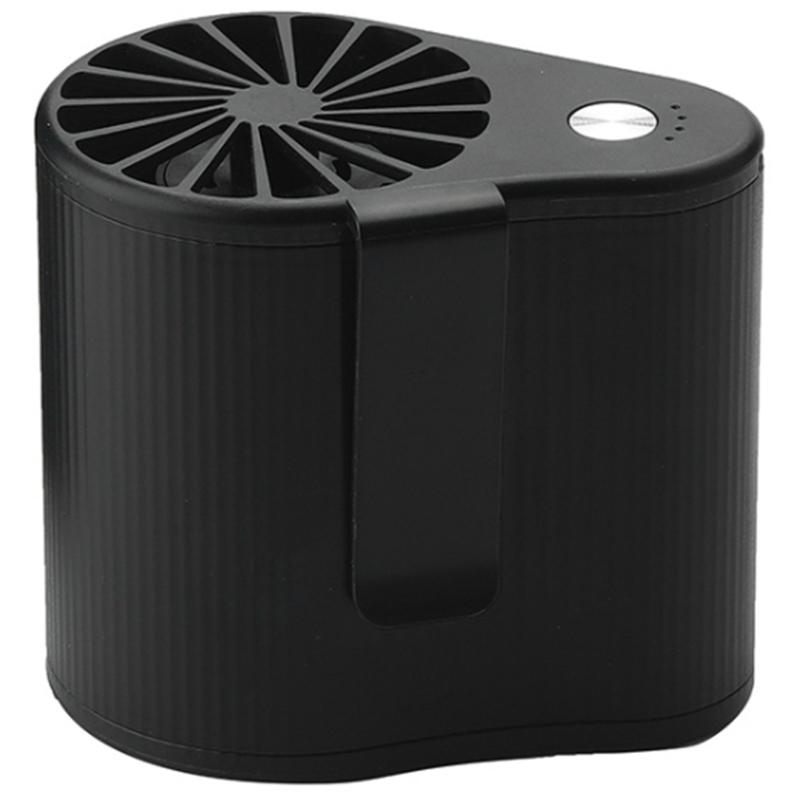 

Mini Waist Hanging Fan Super Powerful Airflow Portable Air Conditioning Suit Rechargeable Battery 3 Speed Setting Black