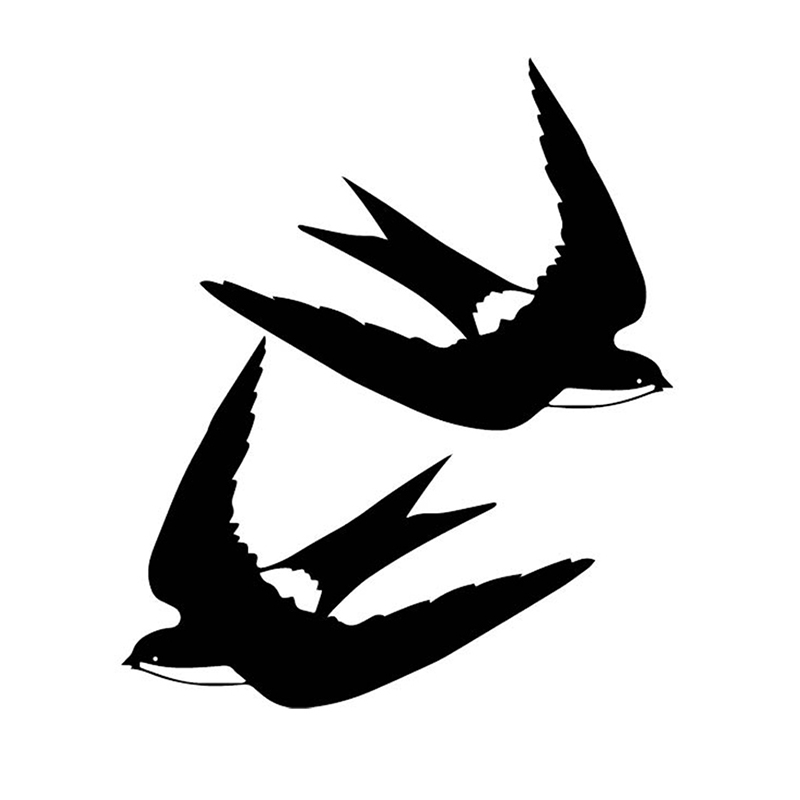 

14.7CM*17.3CM Swallow Creative Flight Decorate Car Stickers Car Door Vinyl Decal Car Decor, Color