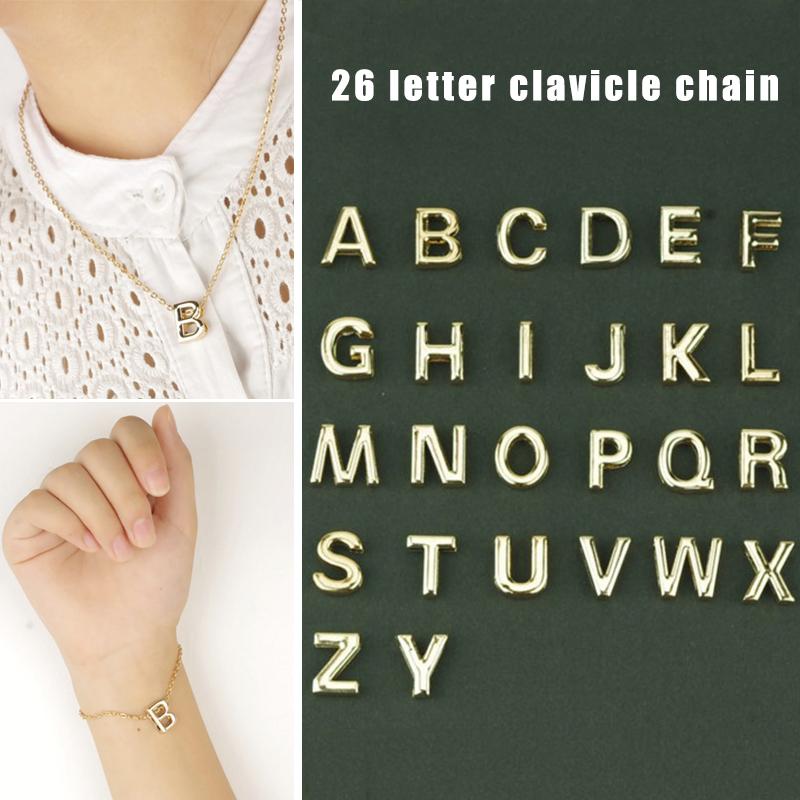 

24 Letters Charm Pendant Necklace for Women European and American Fashion Necklace Accessories LL@17