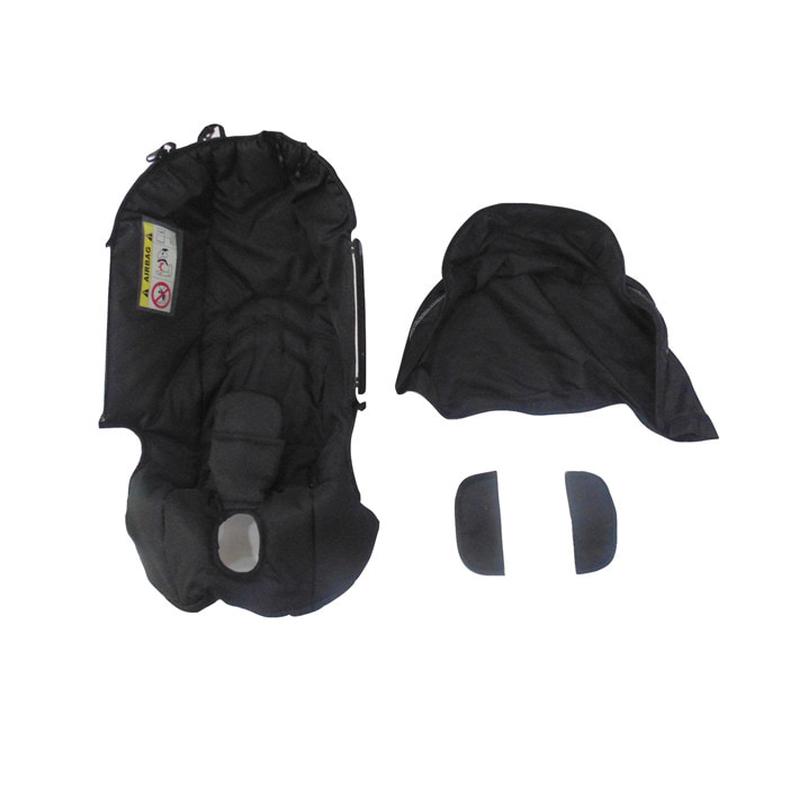 

3 in 1 Baby Stroller Travel Pram Folding Newborn Bassinet Cradle Type Safety Seat Light-weight Carriage Accessories Rian Cover