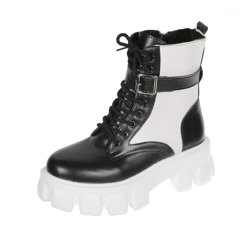 

2020 Winter New Plus Size Women'S Shoes Boots Women Thick Bottom Round Toe Pocket Thick Heel Short Boots Women1, Black