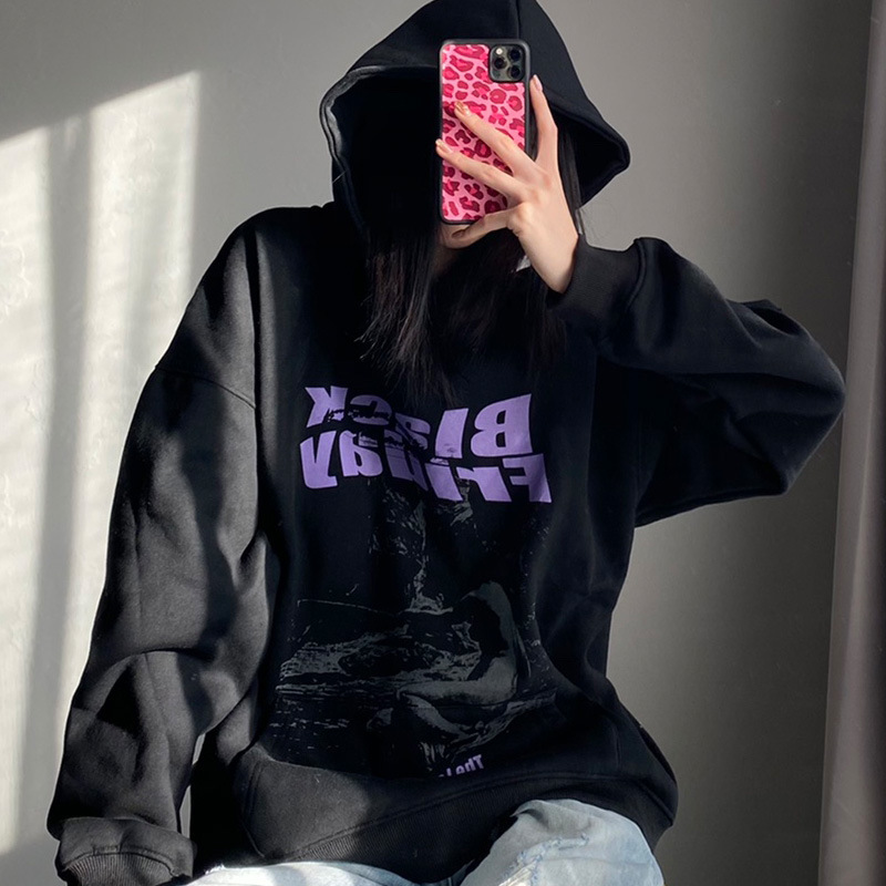 

2020 new hip-hop men with hoodies big sweaters for men, loose couple's clothing hoodie fit, Black