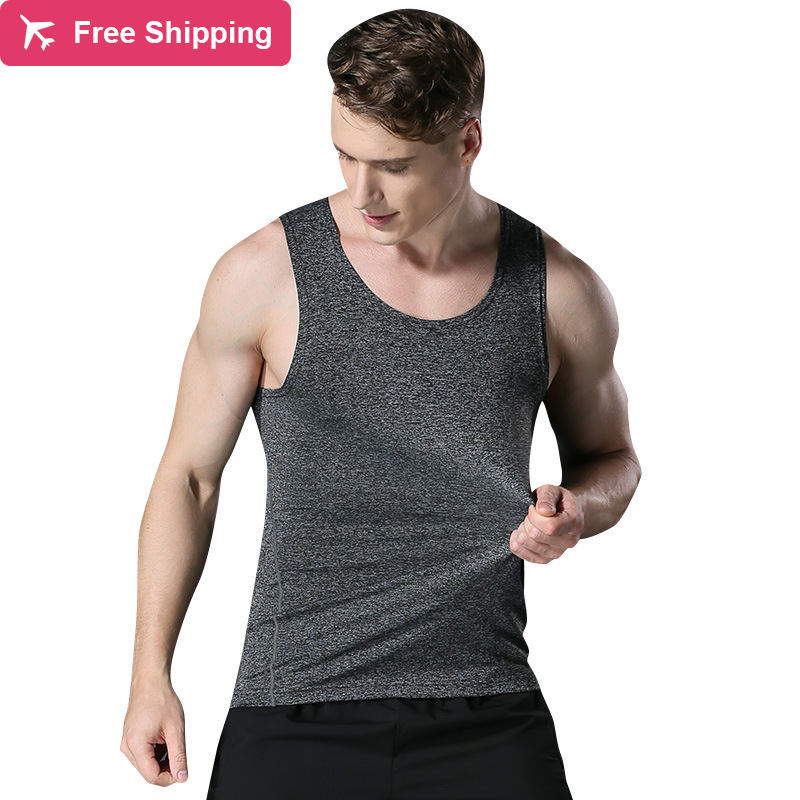 

2021 New Basketball Vest Gymnasium Singlets Sleeveless Shirt Running Top Fit Summer Men's Upper Tank C6wt, White