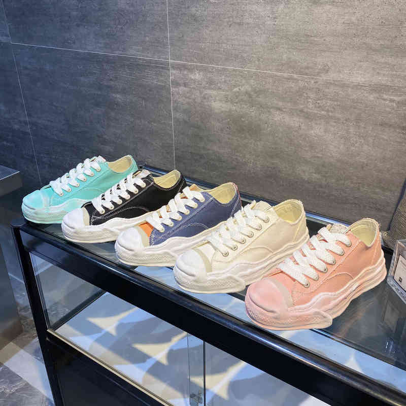 

Blakey Maison Mihara Yasuhiro MMY Mens Low Cut Canvas Shoe for Men MiharaYasuhiro Shell Toe Cap Skate Shoes STC Sneakers Women SigN8cZ#35-45, Style1