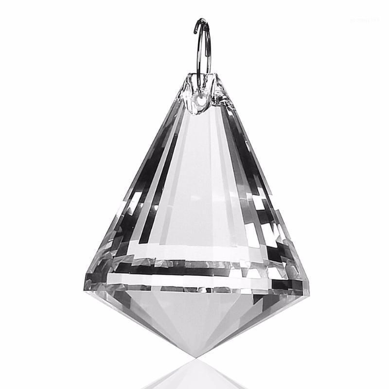 

H&D 1pc 40mm Clear Crystal Hanging Drops Chandelier Prisms Parts Crystal Pendants Drops Suncatcher Feng Shui Home Decoration1