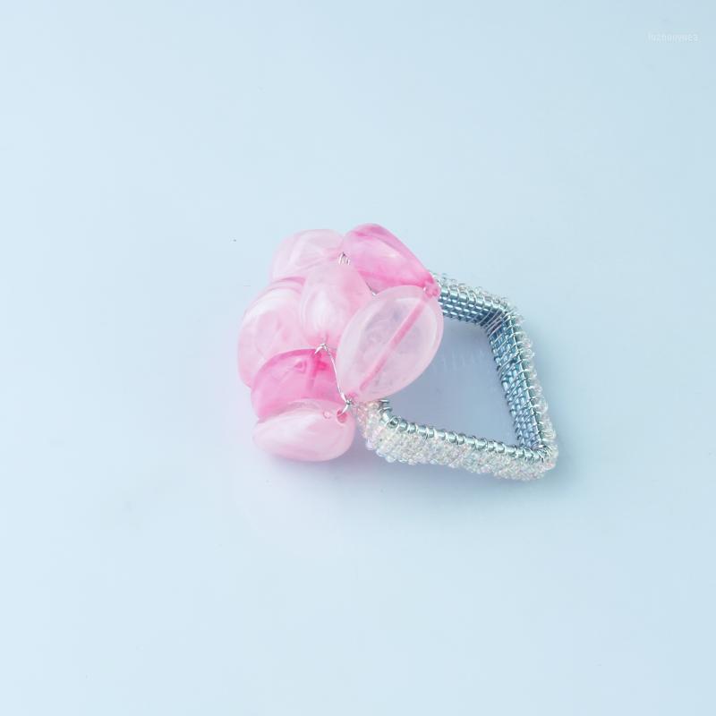 

Free Shipping New Acrylic Crystal Napkin Ring Flower Holder 12 Pcs qn210107031