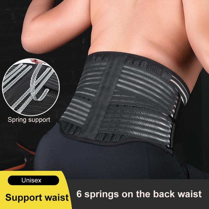 

Adjustable Waist Support Fitness Belt Waist Support Fitness Gym Lumbar Back Supporter Sport Protective Gear, As pic