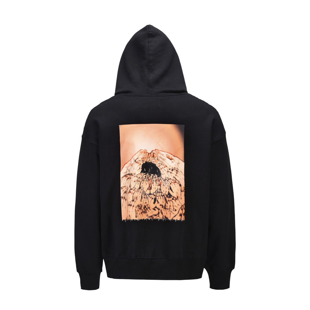 

Creative fun printed with hoodie bf harajuku oversize hoodies, Black