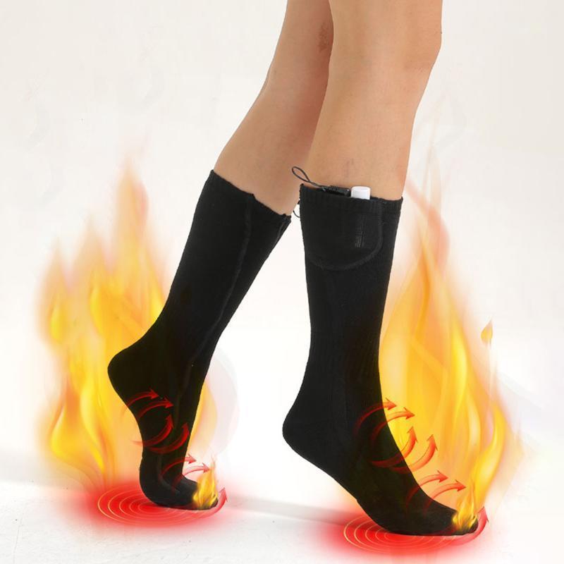 

Winter Heating Socks Electric Heated Socks Rechargeable Batterys Winter 3 Level Temperature Setting Portable Heating Warm1, Grey