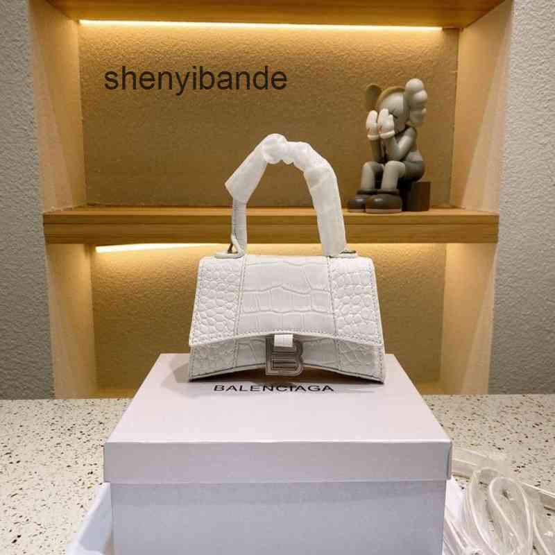 

Fashion Handbags 2022 Women Handbags Balencaigas Fashion Crocodile Hourglass Bag Versatile Handbag Shoulder Bag Messenger, Black large size