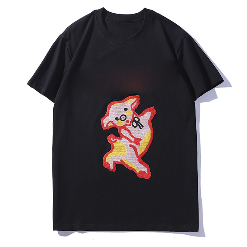 

Mens T Shirt Letter Print Black White Short Casual Short Sleeves Fashion Printing Gray Men Women Hip Hop Tees