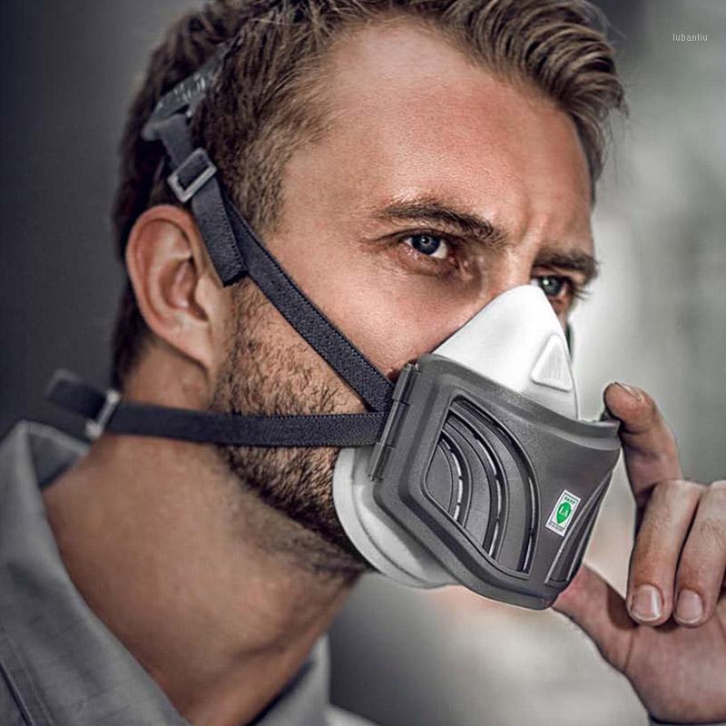 

Cycling Face Mask with Respirator Filters Breathing Valve Motorcycle Helmet Goggles Anti-PM 2.5 Protective Mouth Caps Mascarilla1, Red