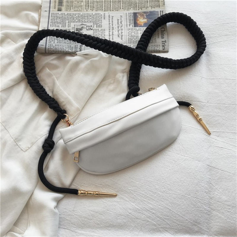 

Designer- Messenger Bag Ladies Fashion Trend Chest Bag Outdoor Travel Lightweight Simple Casual Mini Shoulder Bag (White), Pink