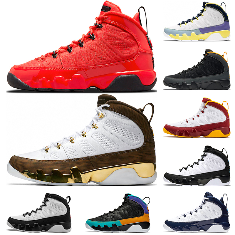 

2022 Basketball Shoes 9 9s men trainers sports sneakers OG Chile Red Change The World Melo Crawfish Bred Racer Blue Citrus University Gold outdoor, #12 unc