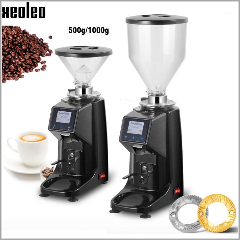 

XEOLEO Electric Coffee grinder 250W Espresso coffee grinder Flat whetstone 500g/1000g miller Touch panel Bean crush maker1