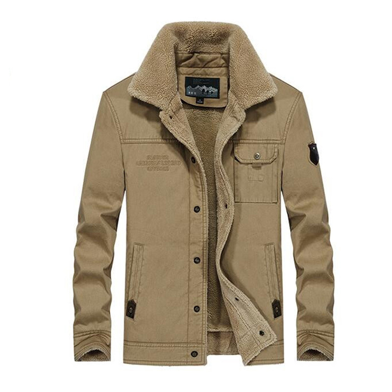 

2021 Winter of the Thick Casual Masculine Jacket Men Warm Tactical Score Outwear Snow Size M-5xl Ae5w, Army green.