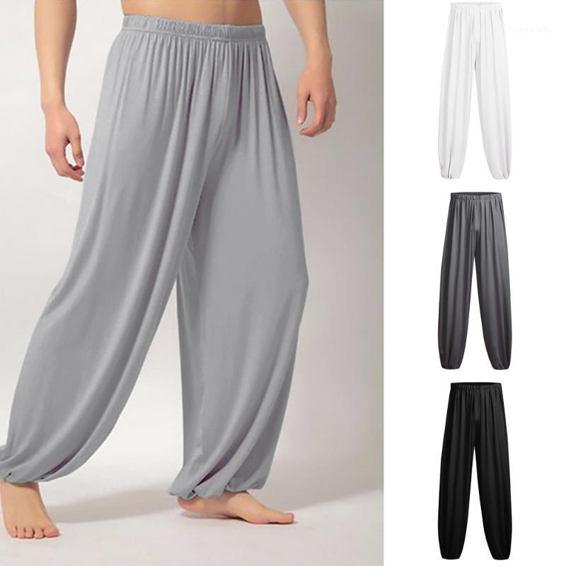 

Fashion Men's Casual Solid Loose Sweatpants Trousers Jogger Dancing yoga Pant leggins yoga sports tights Dropshiping#B401, Gray