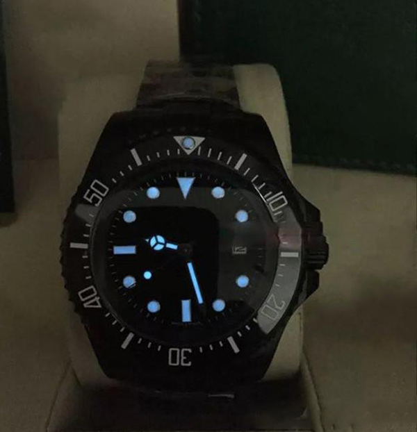 

Black strap Men SEA-DWELLER Ceramic Bezel Stanless Steel Clasp 116660 Automatic movement Business Casual mens Watches, Waterproof 50m