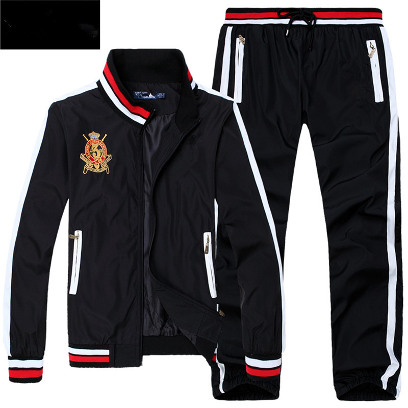 

New Mens Hoodies and Sweatshirts Sportswear Man Polo Jacket pants Jogging Suits Sweat Suits Mens Tracksuits ggjre, Black