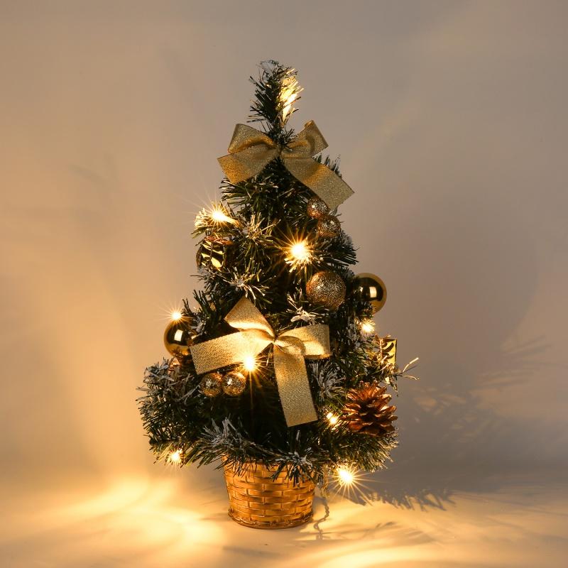 

40CM Tall Christmas Tree With LED Lights Christmas Decorations For Home New Year Desktop Tree Decorations