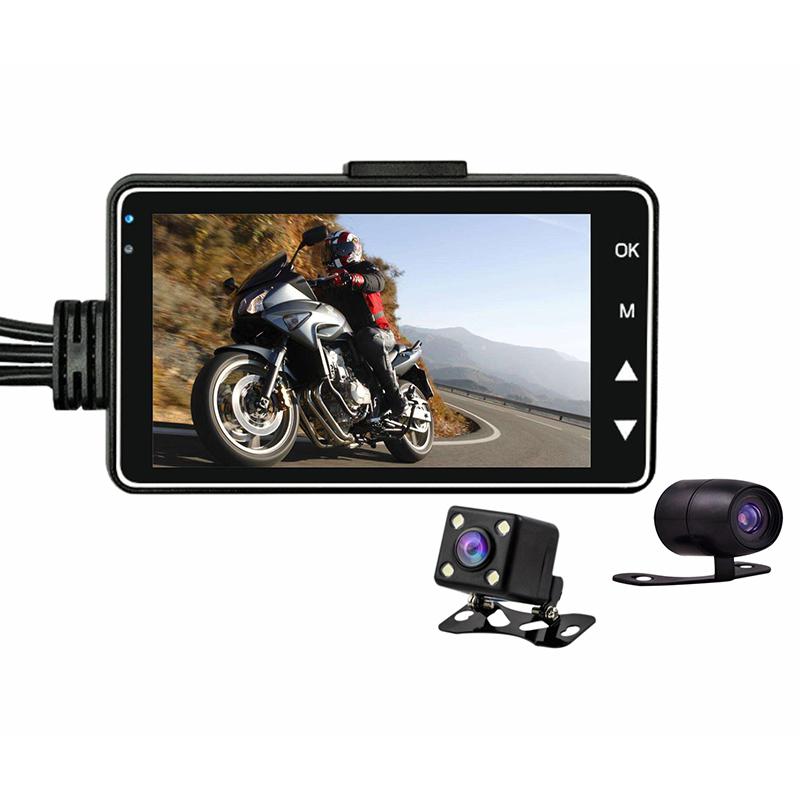 

Motorcycle Camera Dash Cam Front Rear Dual Lens Electronic Recorder for Outdoor JR Deals