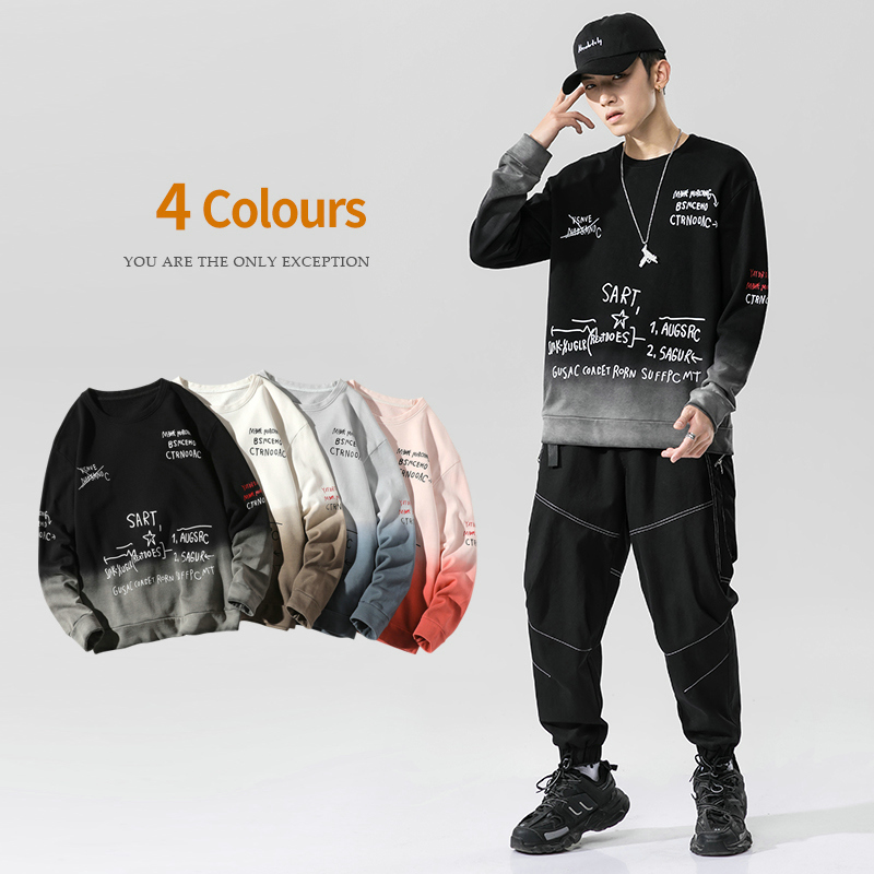 

Autumn hoodies of men long-sleeve shirts tops letter casual printing sweater coats brand spring outerwear, Red