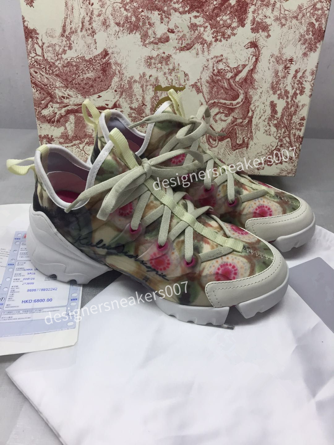 

the Woman Sandals Floral brocade Mens Fashion Slippers White Gear Bottoms Flip Flops Womens Slides Casual Flats slipper bn190518, 02