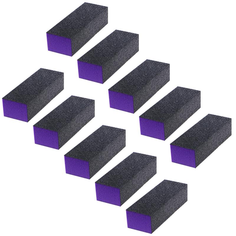 

2 Colors 10pcs Buffer Sanding Blocks Nail File Buffer Sanding Blocks For Manicure Art