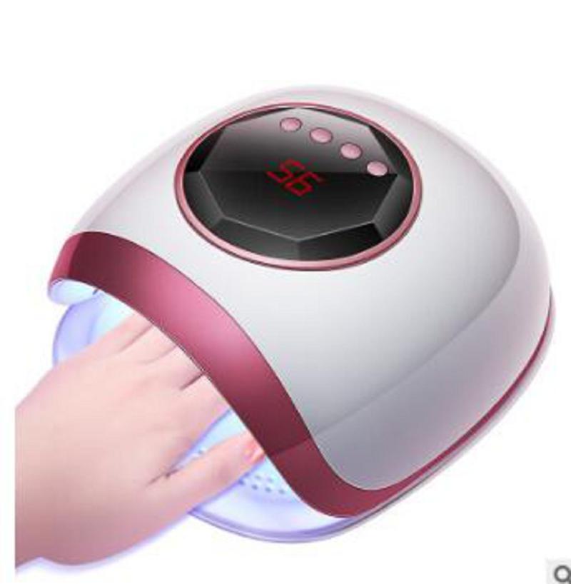 

72W 30LED Nail Lamp UV LED Gel Cure Nail Dryer Light Smart Sensor Manicure Machine with Timer Display, White us