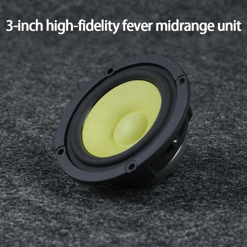 

KYYSLB RF-M30N02 10-25W 4-8ohm 3 Inch High Fidelity Fever Midrange Speaker Unit Car Three-way Home Speaker Horn