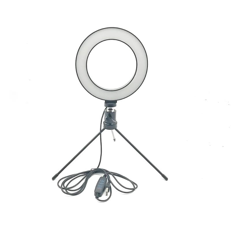 

Ring Light Photographic Lighting 6.3inch 16cm Selfie LED Ring Lamp with Tripod for Tik tok Youtube Makeup Video Live