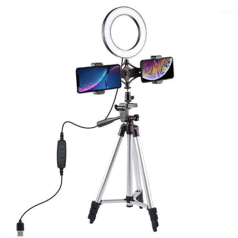 

Photography 6.3 Inch LED Video Ring Light+Mini Desktop Tripod Stand 3 Lighting Modes for Youtube Network Broadcast Selfie Makeup1