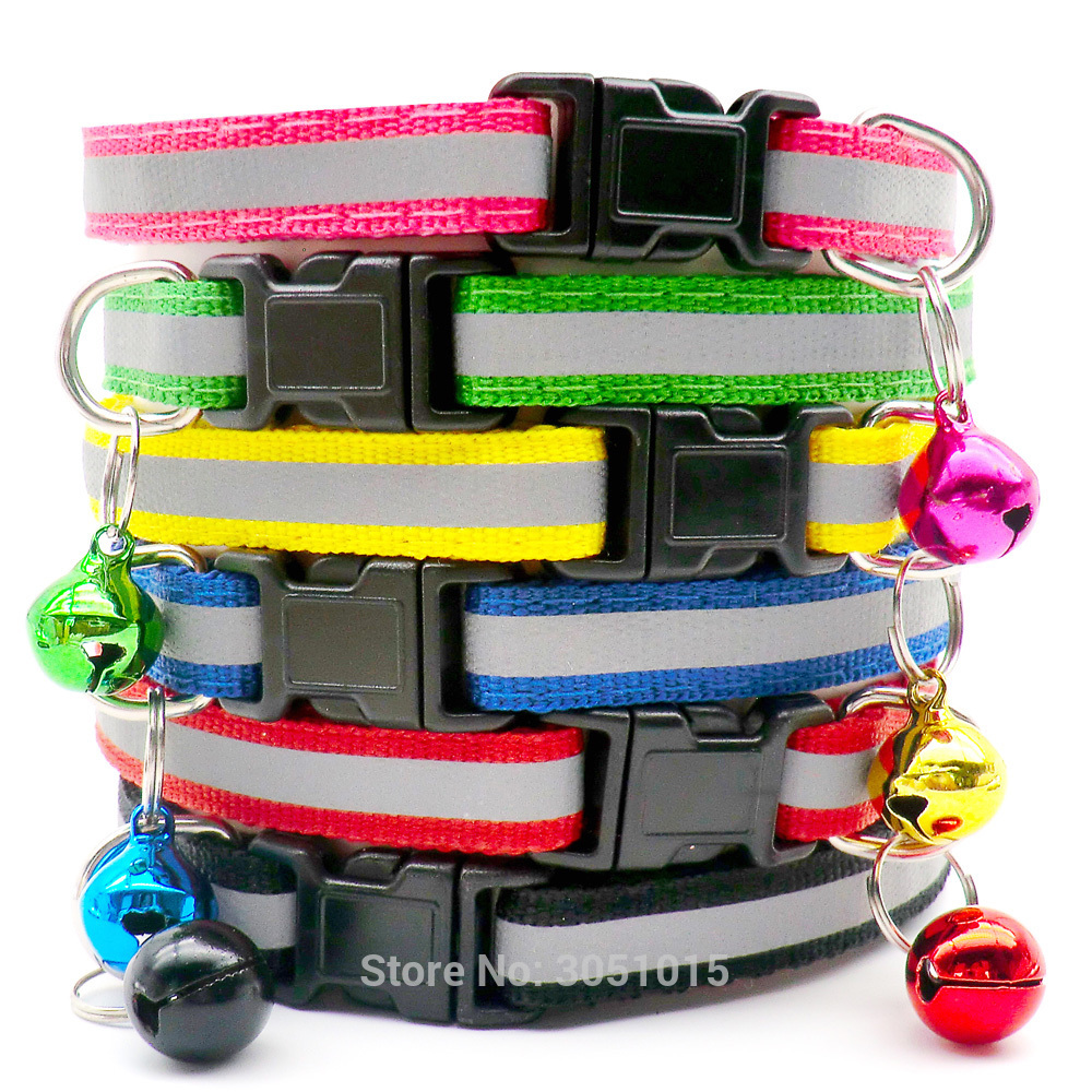 

Wholesale 100PCS Safety Reflective Collar Adjustable For Dog Puppy Cat Pet Collars Dog Collar Puppy Accessories dogs collars Q1119