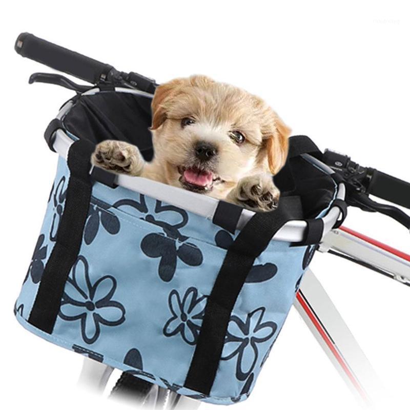 

Foldable Small Pet Cat Dog Carrier Front Removable Bicycle Handlebar Basket Quick-Release Detachable Cycling Bag For Shopping1