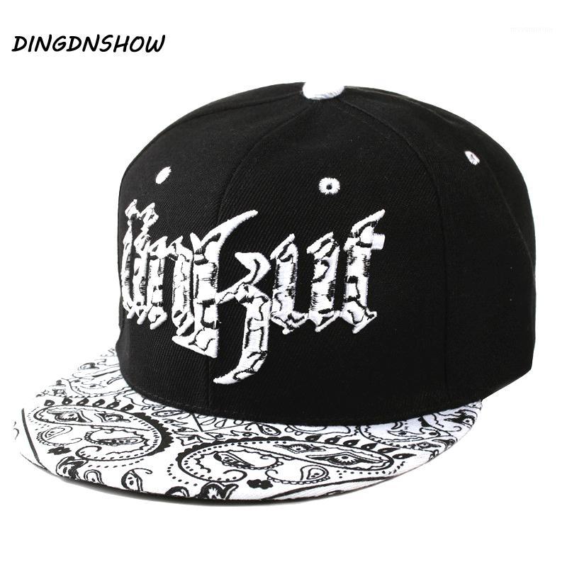 

[DINGDNSHOW] 2018 Baseball Cap Adult Snapbacks Hat Men Acrylic Hip Hop Cap Letters UNKUT Flat for Women1, Black adult