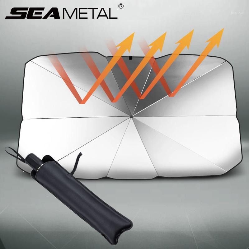 

Car Sun Shade Auto Sunshade Covers Interior Windshield Cover Front Window Umbrella Sun UV Protector Windscreen Cover Accessories1