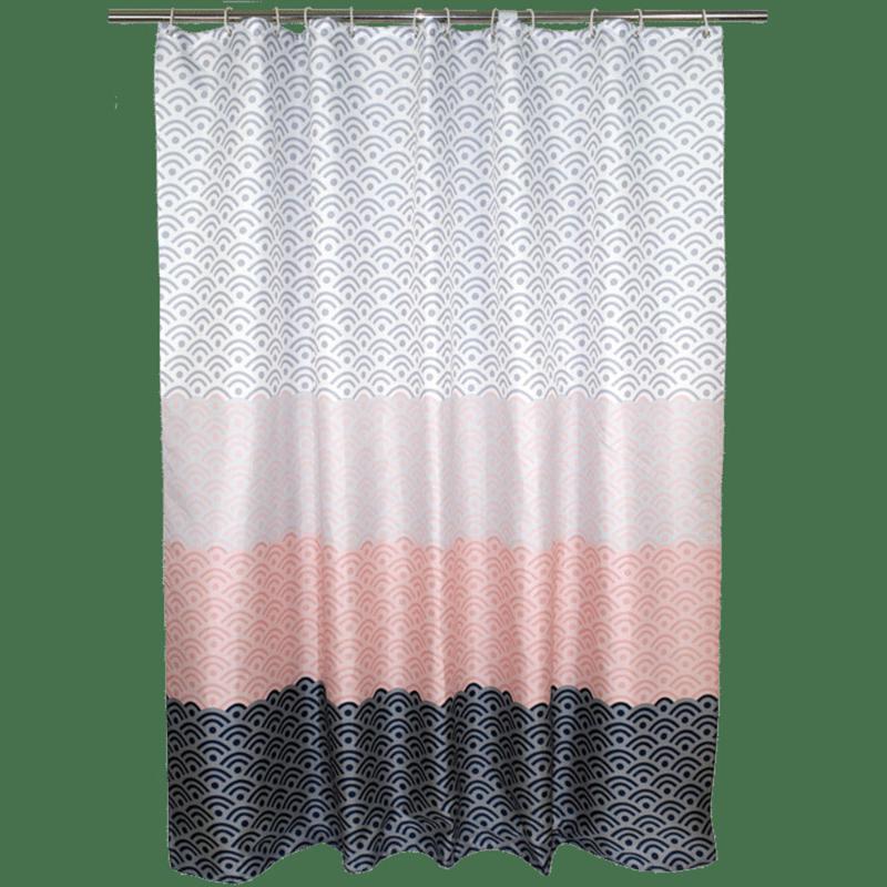 

Shower Curtains Nordic Block Geometric Color Curtain Thick Waterproof Bath Bathroom Polyester Fabric Bathtub Accessories