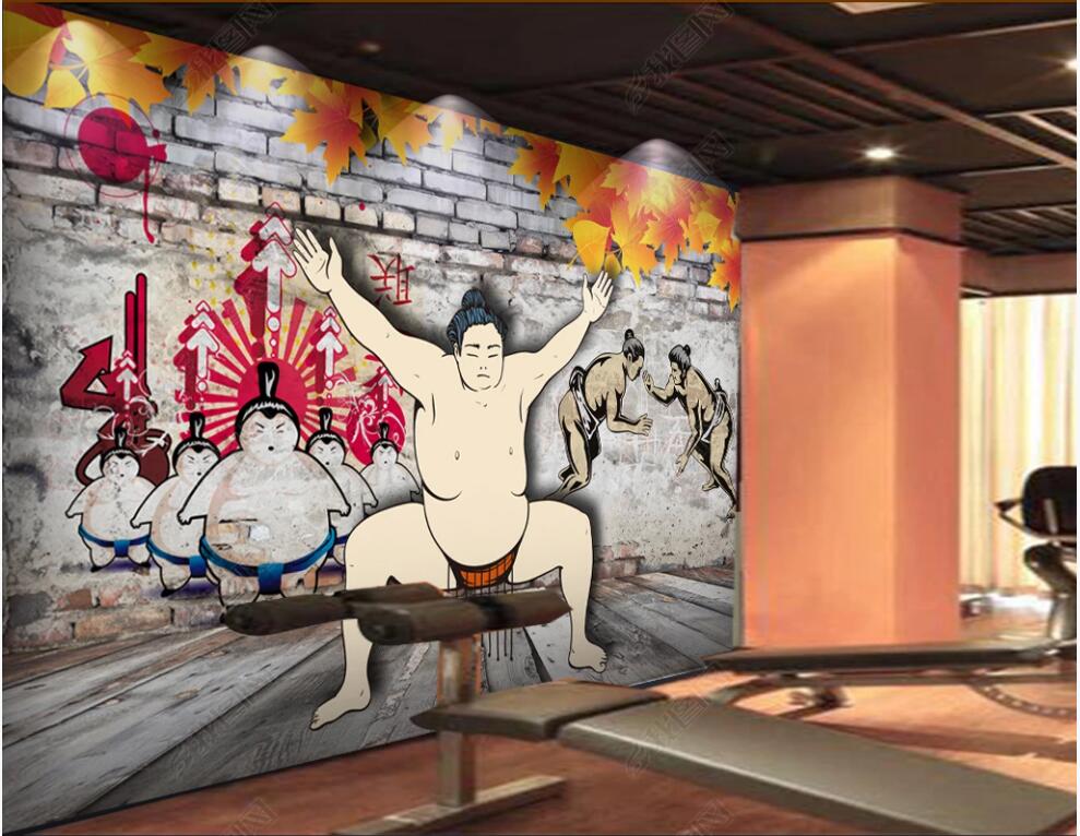 

3d wallpaper custom photo mural Japanese judo tooling brick wall living room home decor 3d wall murals wallpaper for walls 3 d, Non-woven wallpaper